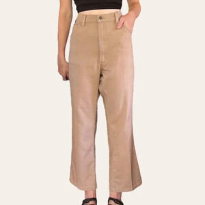 Vintage 70s Levi’s Sta-Prest tan high waist pants mens/womens/unisex 36-38